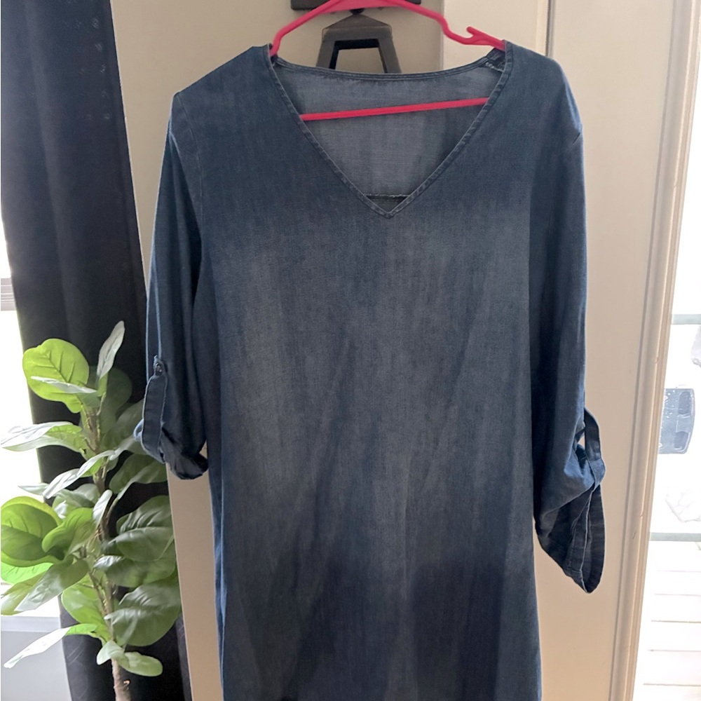denim dress worn twice